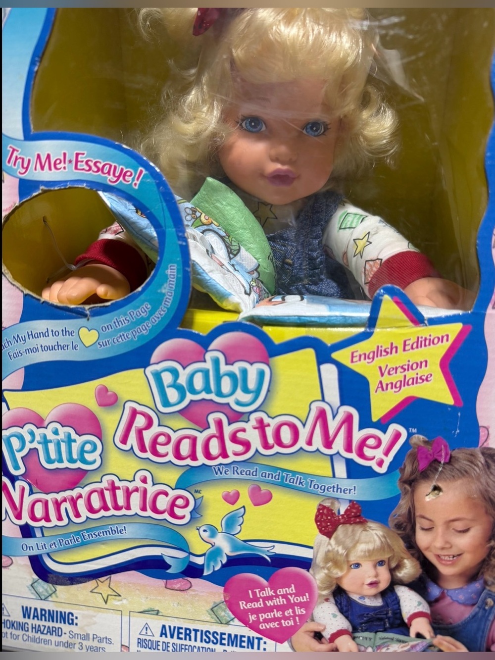 Baby Reads to Me Doll New in Box Ages 3 and Up